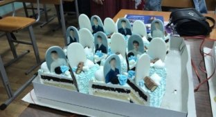 Красноярские родители подарили очень странный торт выпускникам (2 фото)