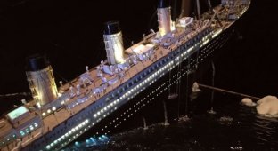 Удивительная диорама: Крушение Титаника (8 фото)