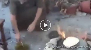 Взрывоопасные лепешки от сирийского боевика