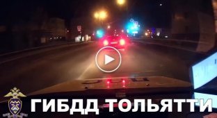 Погоня за пьяным водителем вокруг дома в Тольятти