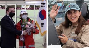 19-летняя летчица, совершающая кругосветное путешествие, приземлилась в Сеуле (4 фото + 1 видео)