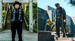 Теция — 84-летний японский дедушка, ставший моделью Instagram (11 фото)