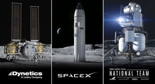 Космическое агентство NASA утвердило подрядчика для изготовления Лунного посадочного модуля (5 фото)