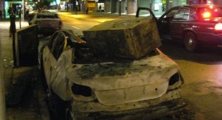 Крушение автомобилей в Ванкувере (6 фото)