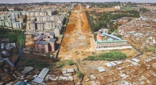 Снимки с дрона продемонстрировали социальное неравенство в Найроби (9 фото)