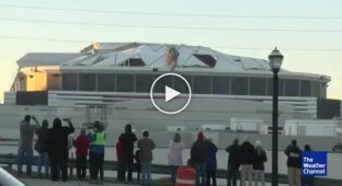 Неудачная съемка взрыва стадиона «Джорджия Доум» в Атланте