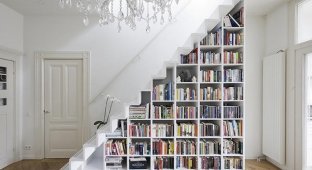 Творческие книжные шкафы и полки с невероятным дизайном, которые заставят вас по-другому взглянуть на хранение книг (26 фото)