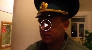 Украинский офицер пообещал стоять до конца (майдан)