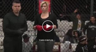 Домохозяйка решила выступить против опытного бойца MMA