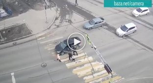 В Вологде мужчина избил водителя, который чуть не сбил его с ребенком на пешеходном переходе