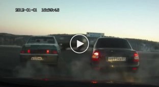 Лобовое столкновение с ВАЗ 2112 на Ленинградском шоссе