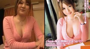 Как японцы с помощью фотошопа меняют лица героинь для обложек порнофильмов (18 фото)
