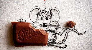 Очаровательный мышонок, нарисованный карандашом: арт-работы художника Apredart (16 фото)
