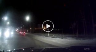 Видео упавшего на Мурманск метеорита