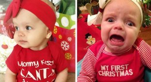 20 примеров, как не надо фотографировать малышей на Новый год