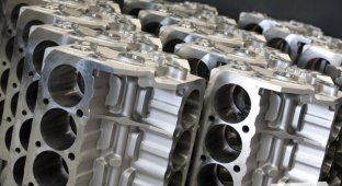 Как изготавливаются блоки двигателей из алюминия (12 фото)