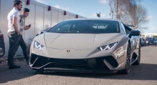 Владелец Lamborghini Performante хотел разогнаться в городе, но все пошло не так, как он планировал (4 фото + видео)