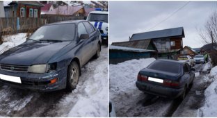 На Алтае угонщик украл машину вместе с водителем и отвёз его домой (2 фото)