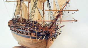 Как делают модели кораблей из ценных пород дерева (39 фото)