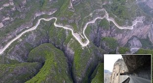 800 китайцев построили дорогу за 50 лет (7 фото)