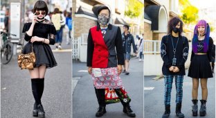Модные персонажи на улицах Токио (31 фото)
