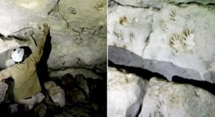 На стенах пещеры в Мексике нашли отпечатки детских ладоней (5 фото + 1 видео)