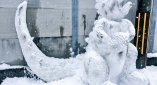 Снеговики в Японии (27 фото)