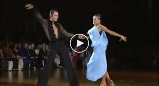 Красивое исполнение танца Румба в исполнении Славика Крикливого и Елены Хоровой