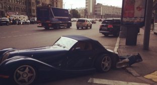 Гоша Куценко разбил эксклюзивный спорткар в Москве (2 фото)