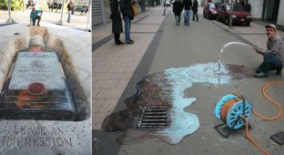 30 объемных рисунков на тротуарах, которые взорвут вам мозг (30 фото)