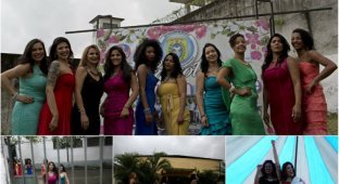 Конкурс красоты в бразильской тюрьме (21 фото)