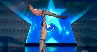 Украинские гимнасты покорили жюри грузинского телешоу