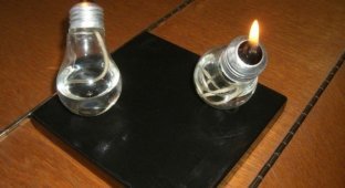 Керосиновая лампа-горелка из лампочек своими руками (9 фото)
