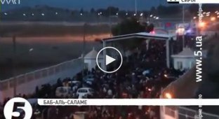 Десятки тысяч жителей Алеппо подошли к турецкой границе