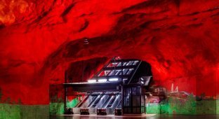 Удивительный дизайн станций метрополитена в Стокгольме (52 фото)
