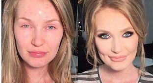 Сравнение девушек с макияжем и без (30 фото)