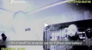 Донецкое быдло общается с полицейскими