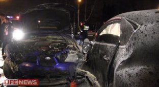 Очередная авария в Москве с участием молодых мажоров (2 фото + видео)