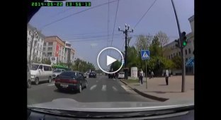 Авария с мотоциклом в Хабаровске
