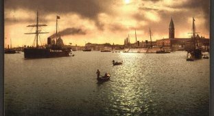 Колоризированные фотографии Венеции конца 19 века (34 фотографии)