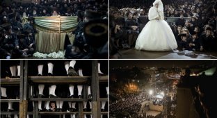 Ультра-ортодоксальная еврейская свадьба (11 фото)