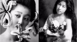 Студийные портреты молодых гейш 1900-х годов (19 фото)