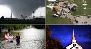 Ураганы и торнадо на юге США (34 фото)
