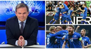 Исландский комментатор cнова впал в истерику после гола своей сборной (3 фото + 3 видео)