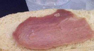 Пассажирке самолета ирландской авиакомпании достался «самый грустный в мире бутерброд» (2 фото)