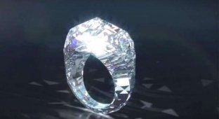 «The World's First All Diamond Ring» первое полностью бриллиантовое кольцо в мире (3 фото)