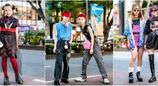 Модные персонажи на улицах Токио (36 фото)