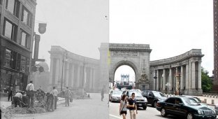Нью-Йорк тогда и сейчас (12 фото)