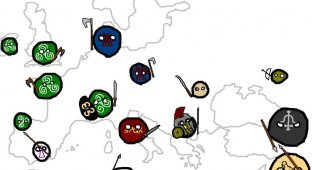 Карта европейских войн (14 картинок)