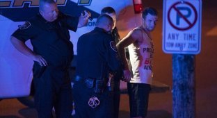 Жестокость полиции: офицер показал болевой прием студенту в наручниках (7 фото)